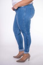 Spodnie Jeans rurki guma w pasie - obrazek 3