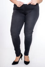 Spodnie Jeans rurki guma w pasie - obrazek 5