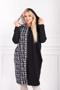 Długa bluza w literki 5190