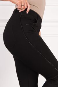 Spodnie z cekinowym lampasem