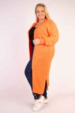 Długi kardigan splot - obrazek 5