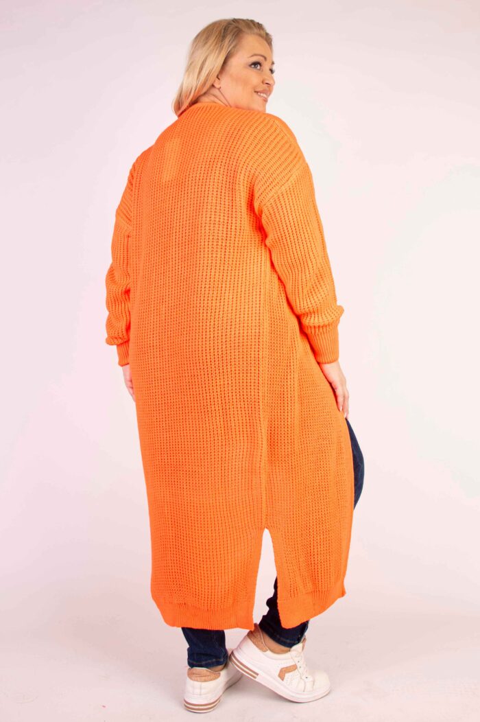 Długi kardigan splot - obrazek 6