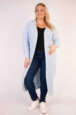 Długi kardigan splot - obrazek 10