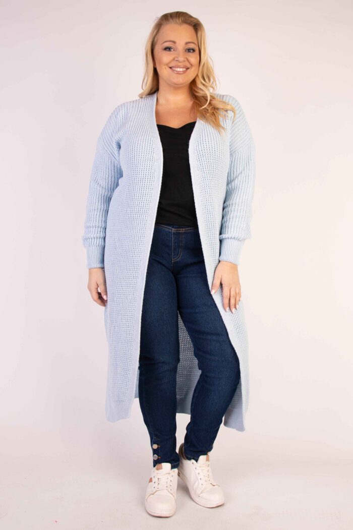 Długi kardigan splot - obrazek 1