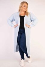 Długi kardigan splot - obrazek 12