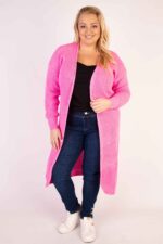 Długi kardigan splot - obrazek 14