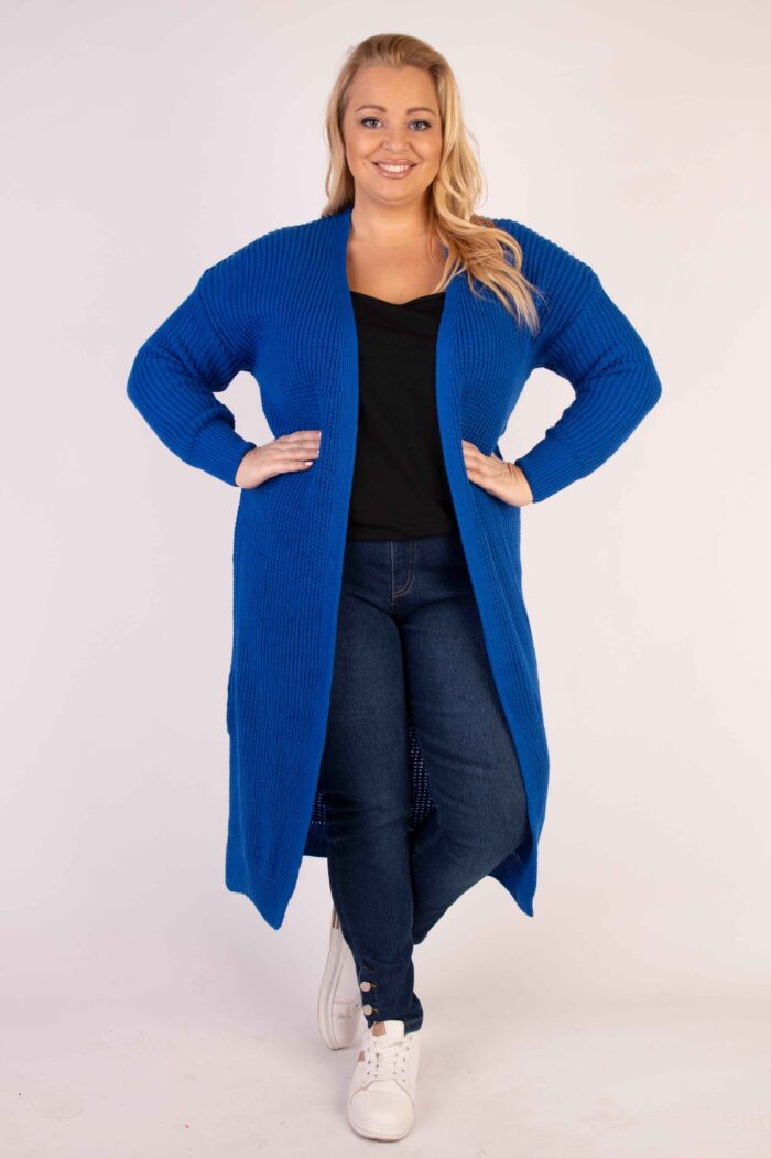 Długi kardigan splot - obrazek 17