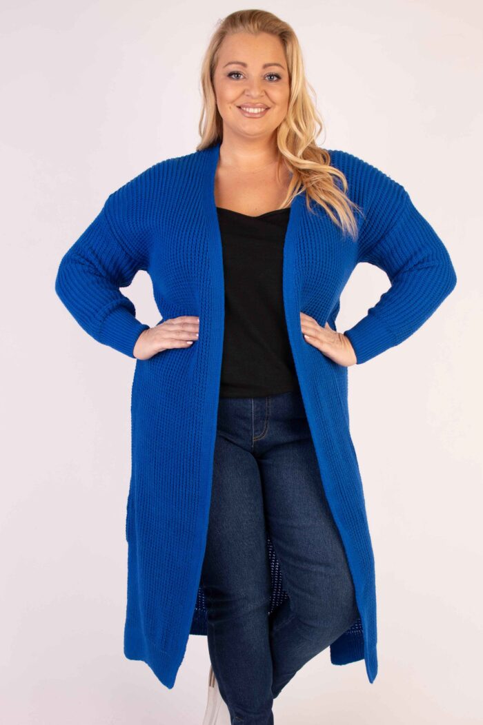 Długi kardigan splot - obrazek 18