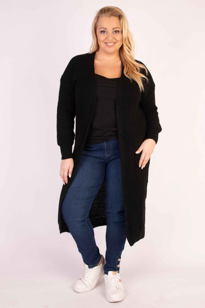 Długi kardigan splot - obrazek 21