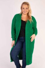 Długi kardigan splot - obrazek 2