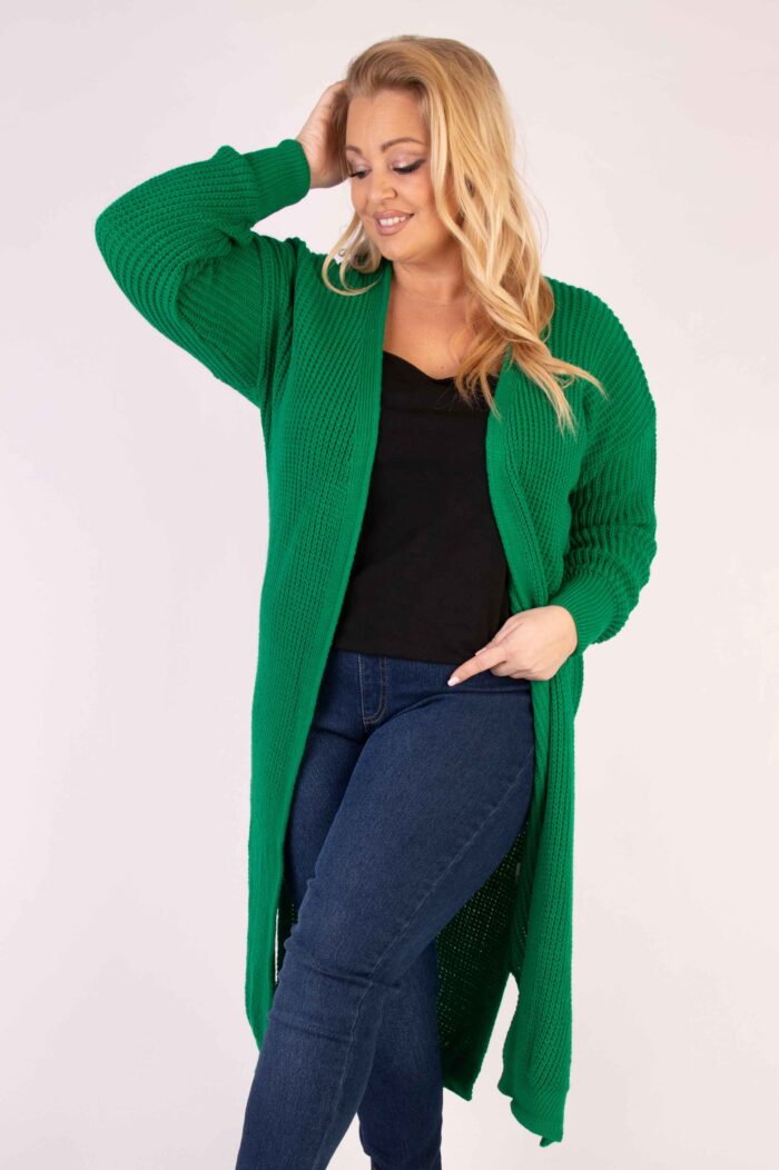 Długi kardigan splot - obrazek 26