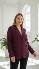 MARYNARKA SZTRUKSOWA PLUS SIZE - obrazek 3