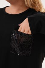 Sweterkowa Tunika z kieszonką