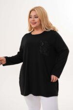 Sweterkowa Tunika z kieszonką - obrazek 5