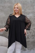 Bluzka z Długim Rękawem i Dekoltem w Serek - obrazek 10