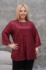 Elegancka  Tunika 3/4 rękawem - obrazek 7