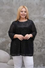 Elegancka  Tunika 3/4 rękawem - obrazek 3