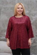 Elegancka  Tunika 3/4 rękawem - obrazek 10