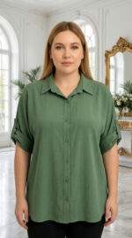 Koszula Damska z Krótkim Rękawem - obrazek 2