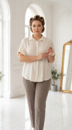 Koszula Damska z Krótkim Rękawem - obrazek 3